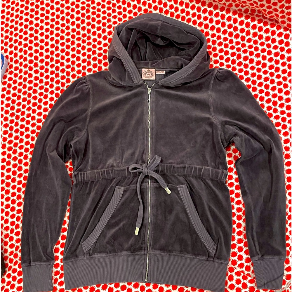 Juicy Couture Velvet Hooded Track jacket XL